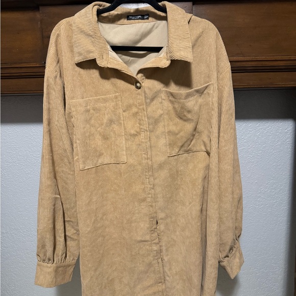 Nasty Gal Tan Trench Coat Classic Lightweight Style